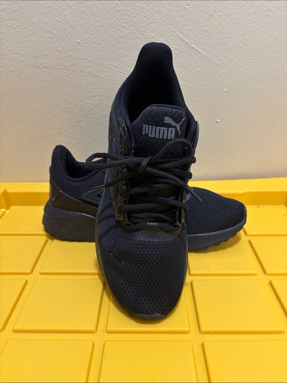 Puma Tetra 40212001 Mens Black Mesh Lace Up Lifestyle Sneakers Shoes